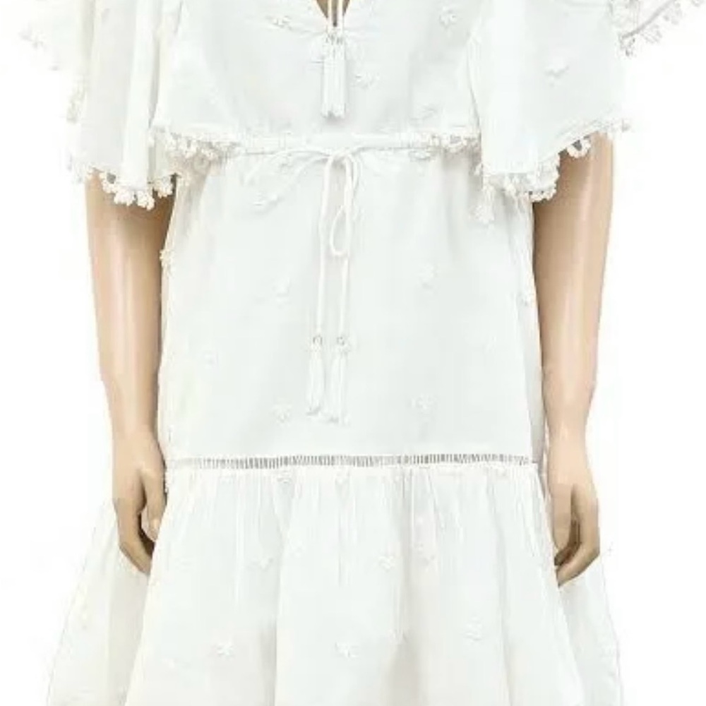 FARM Rio NEW Cream Embroidered Dress - Picture 6 of 8
